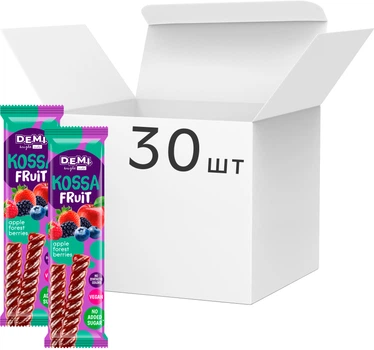 Упаковка фруктовой пастилы Demi Kossa Fruit с соком лесных ягод 15 г х 30 шт (4820280821593)