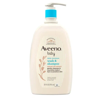 Дитячий засіб Aveeno Baby 2-в-1 для купання і миття волосся з натуральним вівсом 976 мл