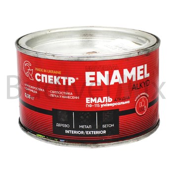 Емаль алкідна Спектр Enamel ПФ-115 0,35 кг коричнева