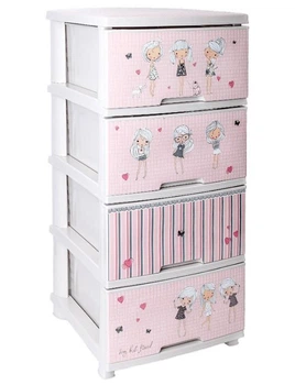 Комод Алеана Девочки пластик 95,5х39,5х46,5 см (99-123093)