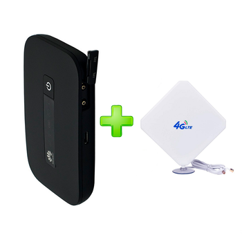 Карманный 4G Wi-Fi роутер Huawei E5373 с аккумулятором + внешняя MIMO антена на 2х9db 4G в подарок