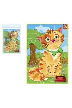 Мягкие пазлы - Малыш сможет "Кот" цвет разноцветный Vladi Toys ЦБ-00236366