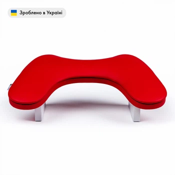 Маникюрная подставка для рук ортопедическая (Подлокотник) ECO STAND BUTTERFLY на ножках, красный
