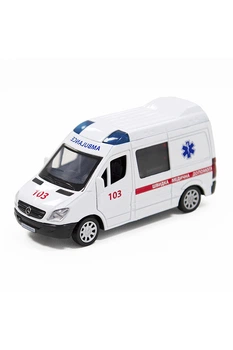 Автомодель - Mercedes-Benz Sprinter Скорая помощь цвет белый TECHNODRIVE ЦБ-00236215