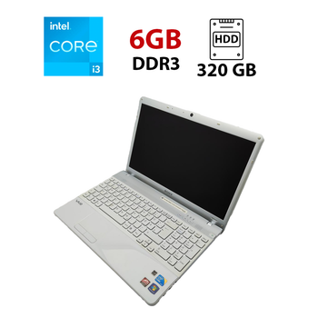Ноутбук Sony VPC156 / 15.6" (1366x768) TN / Intel Core i3-350M (2 (4) ядра по 2.26 GHz) / 6 GB DDR3 / 320 GB HDD / AMD Mobility Radeon HD 5000 / WebCam б/у