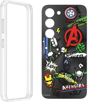Панель Samsung Marvel Back Plate для Samsung Galaxy S23 Plus Black (GP-TOS916HICBW)