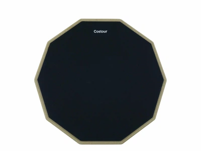 Тренировочный пед 12 дюймов 30 сантиметров для барабанщика Costour Black
