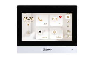 IP-видеодомофон Dahua DHI-VTH8621KMS-WP 7'' Wi-Fi BLE SIP PiP PoE