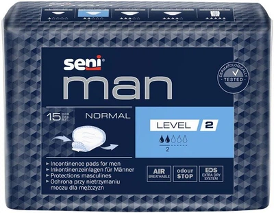 Прокладки урологические для мужчин Seni Man Normal Level 2 15 шт.