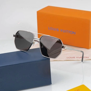 Чоловічі сонцезахисні окуляри Lv (2208) silver Lux