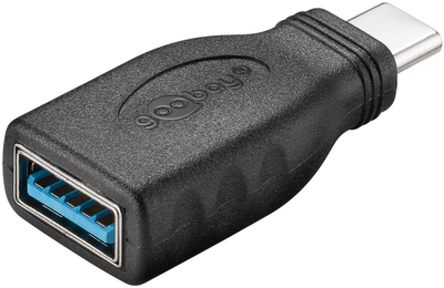 Adapter Goobay USB Type-C - USB Type-A Black (4040849453953)
