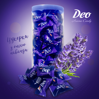 Льодяники Лаванда Deo Aroma Candy упаковка 350 г