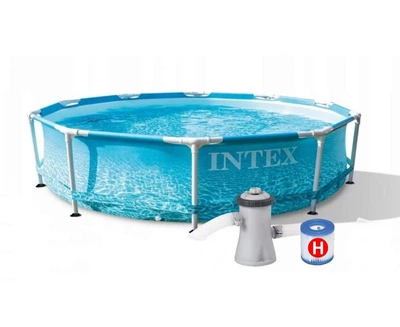 Бассейн каркасный круглый 305х76 см 4485 литров с фильтром и насосом Intex 28208