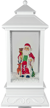 Lampion Lean Toys ze Świętym Mikołajem biały (5905214976750)