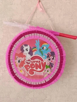 Піньята "Понівіль" My Little Pony, рожева- 38*38*10 + палиця для розбиття