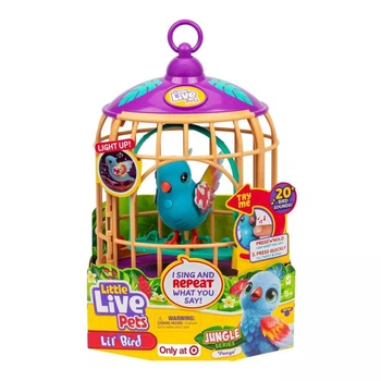 Интерактивная игрушка говорящая тропическая птичка Панго Little Live Pets Lil Bird Cage Jungle Series Pango