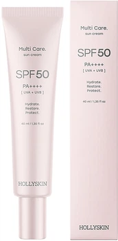 Сонцезахисний крем для обличчя – Hollyskin Multi Care. Sun Cream SPF 50*40ml (1484216-36377410)