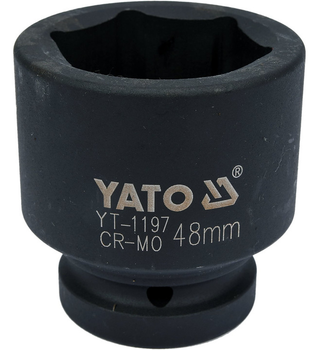 Головка торцева ударна YATO шестигранна 1" 48 мм (YT-1197)