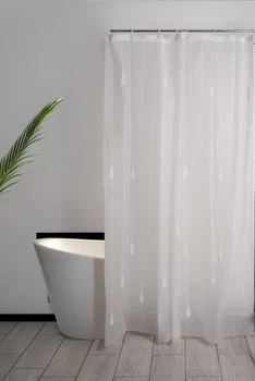 Штора в ванную Idea Home DS-SC260 Grey-Drop (200см)