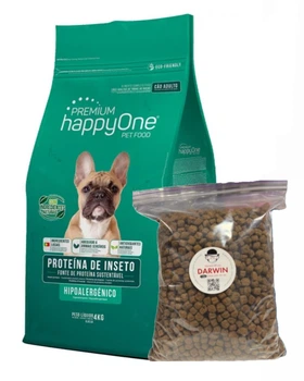 Гіпоалергенний сухий корм happyOne з протеїном комах Premium Adult Dog Insect Protein 1кг (власне фасування)