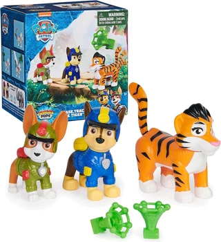 Набор из 3 фигурок Щенячий патруль Гонщик, Трекер, Тигр Paw Patrol: Jungle Pups 6069250
