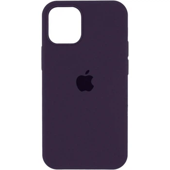 Чехол Fiji Silicone Case для Apple iPhone 13 бампер накладка Soft Touch с микрофиброй Dark Aubergine