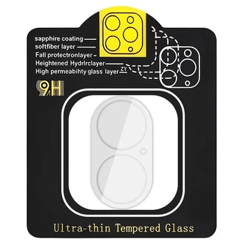 Защитное стекло на камеру Elite для Apple iPhone 16 противоударное для блока камер Transparent