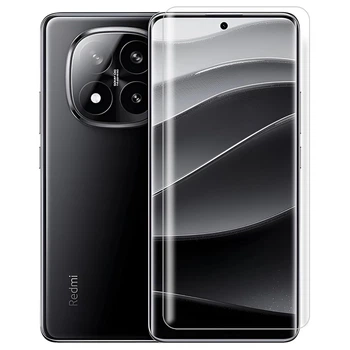 Защитное стекло Fiji Curved UV для Xiaomi Redmi Note 14 Pro Plus 5G анти-отпечатки (с клеем и УФ лампой) Clear