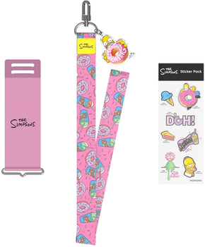 Ремінець Samsung The Simpsons Silicone with Strap до Galaxy Z Flip 3 Pink (GP-TOF711HOEPW)