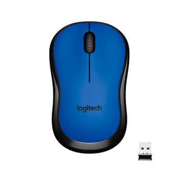 Беспроводная мышь Logitech M220 синя – эргономичный дизайн и тихий клик для комфортной работы.