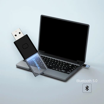 USB-A Bluetooth 5.0 ресивер-адаптер DOBE для подключение контроллера DualSense от консоли PS5 / PS5 Slim / PS5 Pro, DualShock PS4 PRO / Slim / Fat, геймпада Microsoft Wireless Controller Xbox One, Nintendo Switch Pro к ПК/ноутбуку на Windows