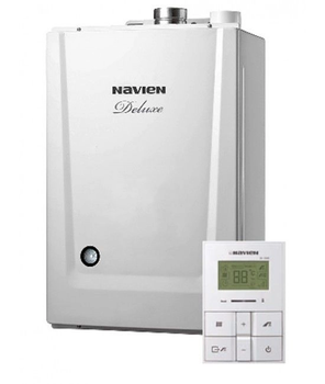 Двухконтурный газовый котел NAVIEN 10k Deluxe E + комплект дымохода