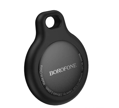 Трекер BOROFONE BC101 Airtag для Apple — поиск ключей, животных, вещей (чёрный)