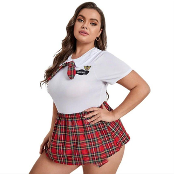 Костюм откровенный женский ученица Size+ XL