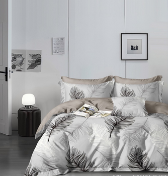 Комплект постельного белья Sweet-Dream Сокол 150 х 215 см полуторный серый