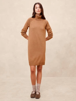 Сукня-светр з високим коміром Banana Republic, M Camel Heather (Коричневе) 500127151604