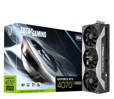 Видеокарта Zotac GeForce RTX 4070 Ti SUPER GAMING SOLID 16GB GDDR6X (ZT-D40730R-10P) EU