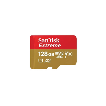 Карта пам'яті microSDXC (UHS-1 U3) SanDisk Extreme A2 128Gb class 10 V30 (R190MB/s,W90MB/s) (adapter SD) (SDSQXAA-128G-GN6MA)