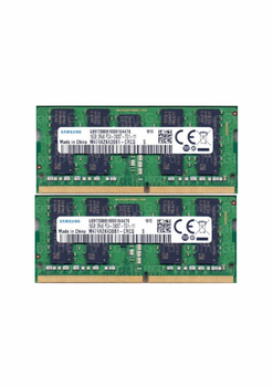 Оперативна пам'ять для ноутбука Samsung DDR4 32GB (2x16GB) 2400MHz SO-DIMM 2Rx8 PC4-2400T (M474A2K43BB1-CRCQ)