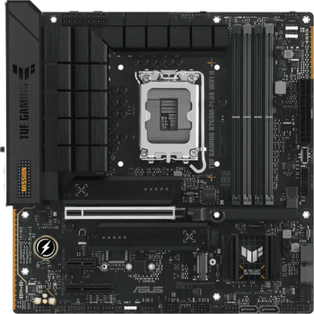 Материнська плата Socket_1700 Asus TUF Gaming B760M-Plus WIFI II (mATX, B760, 4x DDR5 max. 128GB, Wi-Fi, Bluetooth)