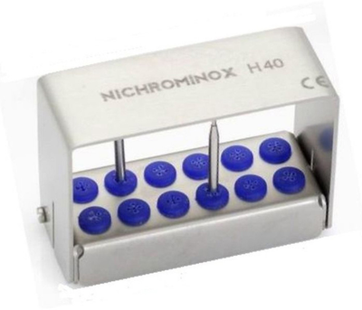 Підставка для стоматологічних борів Nichrominox червона 206012.3 (2000997430949)