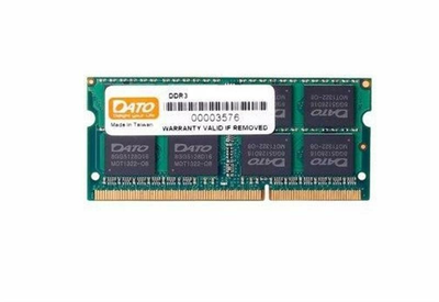 Оперативна пам'ять SO-DIMM 8GB DATO DDR3 1600MHz (DT8G3DSDLD16)