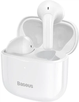 Беспроводные Bluetooth наушники Baseus Bowie E3 True Wireless TWS Earphones BT5.2, 330mAh/35mAh, 25h (NGTW080002) White