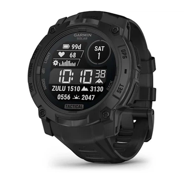 Смарт-годинник GARMIN Instinct 3 50mm Solar Tactical Edition Black with Black Band (010-02935-50)