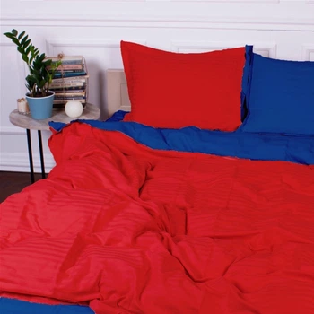 Комплект постільної білизни MirSon Satin Stripe 30-0018 + 30-0019 Mardin 160х220 Полуторний Євро (2200005263075)