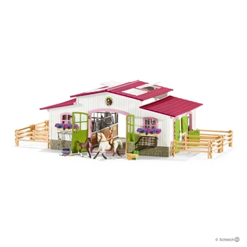 Конюшня центр верхової їзди з кіньми та наїзниками Schleich 42344