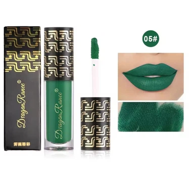 Губная помада Dragon Ranee №5 Зелена матовая Lip Gloss