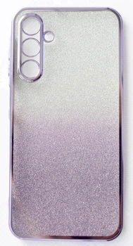 Чехол с блестками и защитой камеры для Samsung Galaxy A34 Фиолетовый