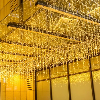 Гирлянда водопад 300 led white hot белый теплый свет 1 режим длина 3 метра высота 2 метра в белой изоляции для украшения окон стен и фасадов