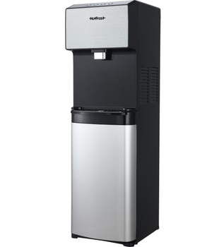 Кулер для воды напольный HotFrost V450ASM с защитой от детей Серебристый с черным
